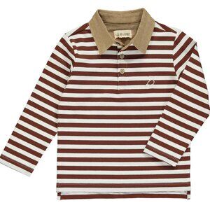 Me & Henry Waverly Brown Stripe Polo